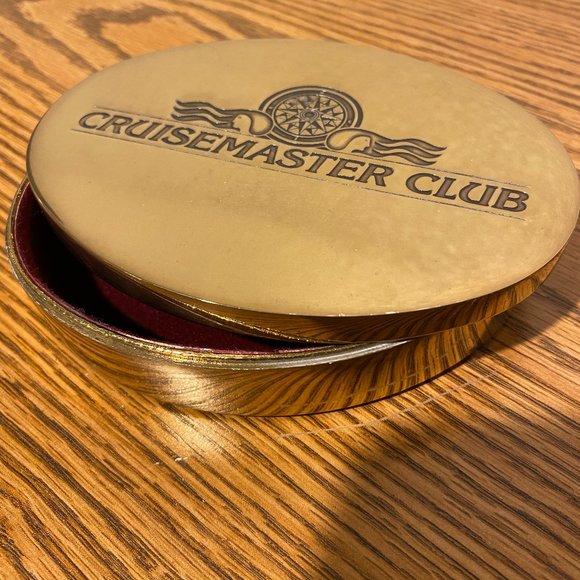 Cruisemaster Club Other - Cruisemaster Club Princess Cruise Brass Trinket Box "1960"